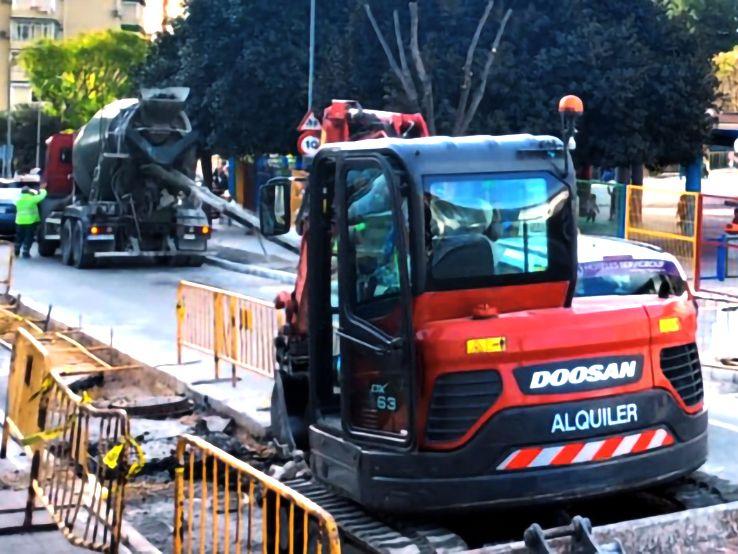 Obras en Avenida Venezuela